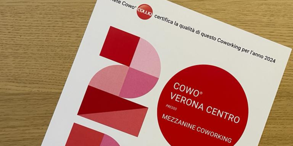 Coworking Verona Centro @ Mezzanine - Attestato di qualità 2024
