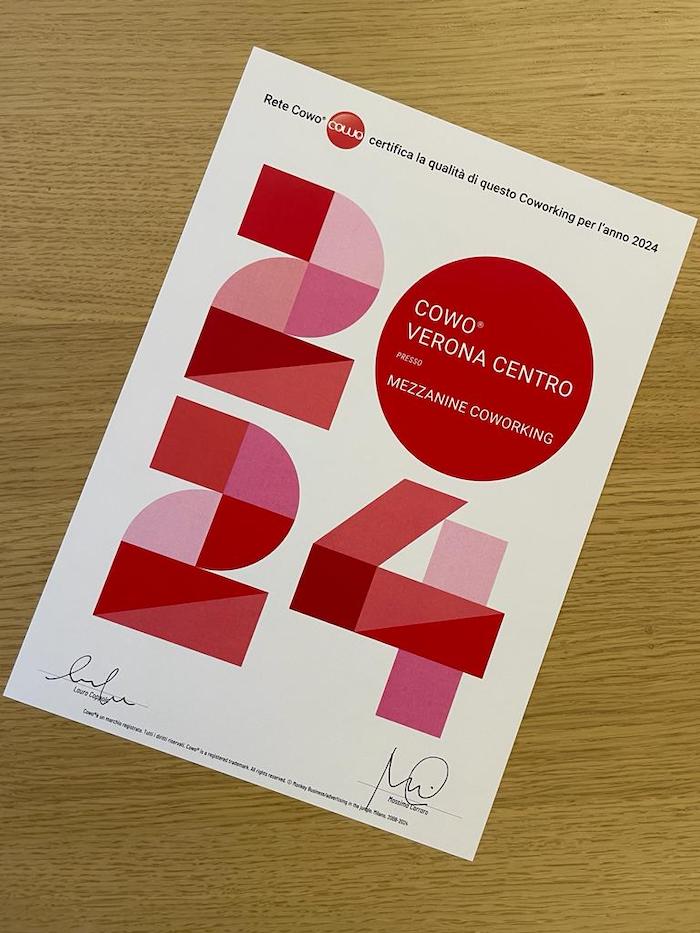 attestato di qualità cowo® 2024